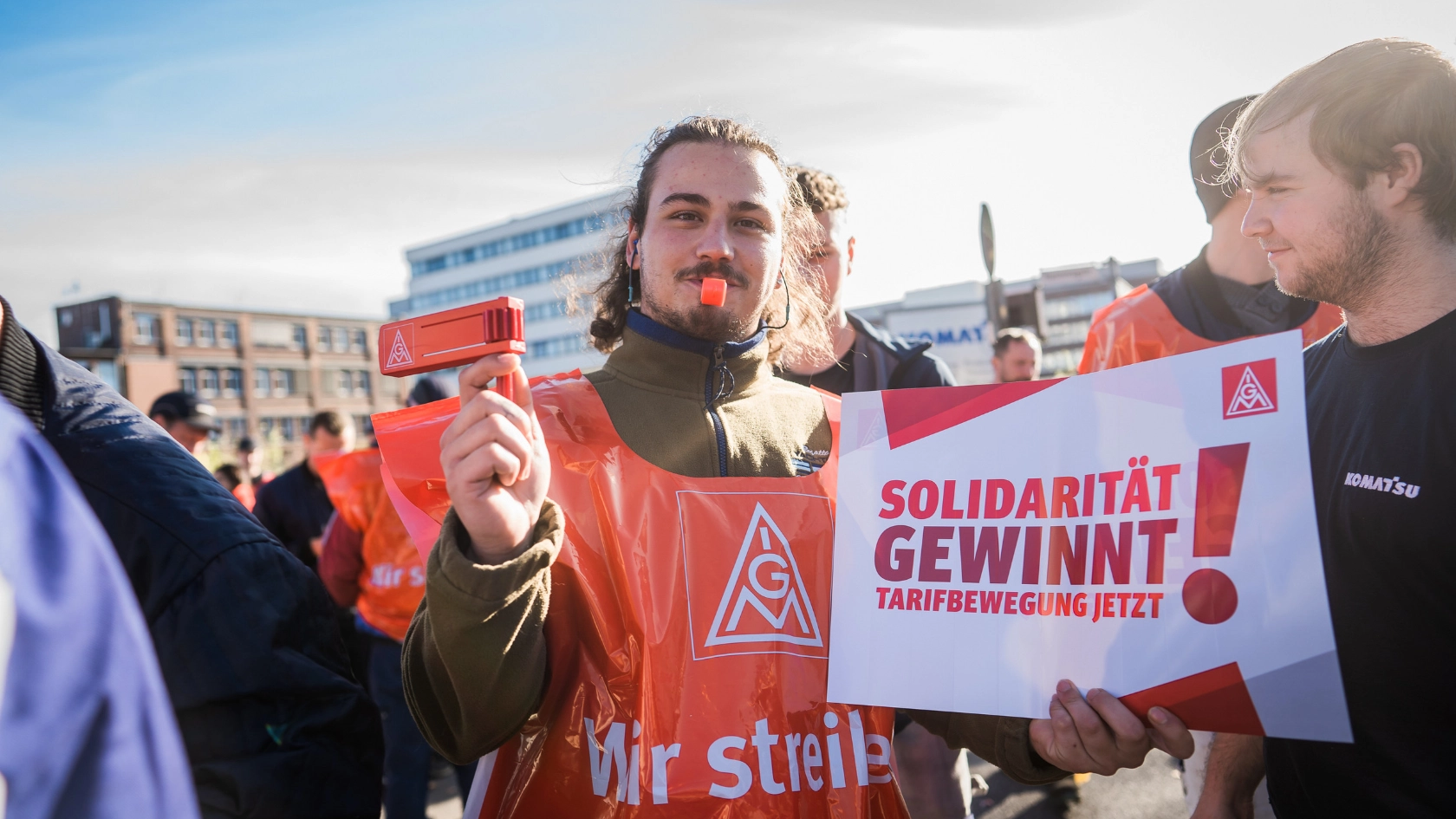Warnstreik Komatsu Hannover