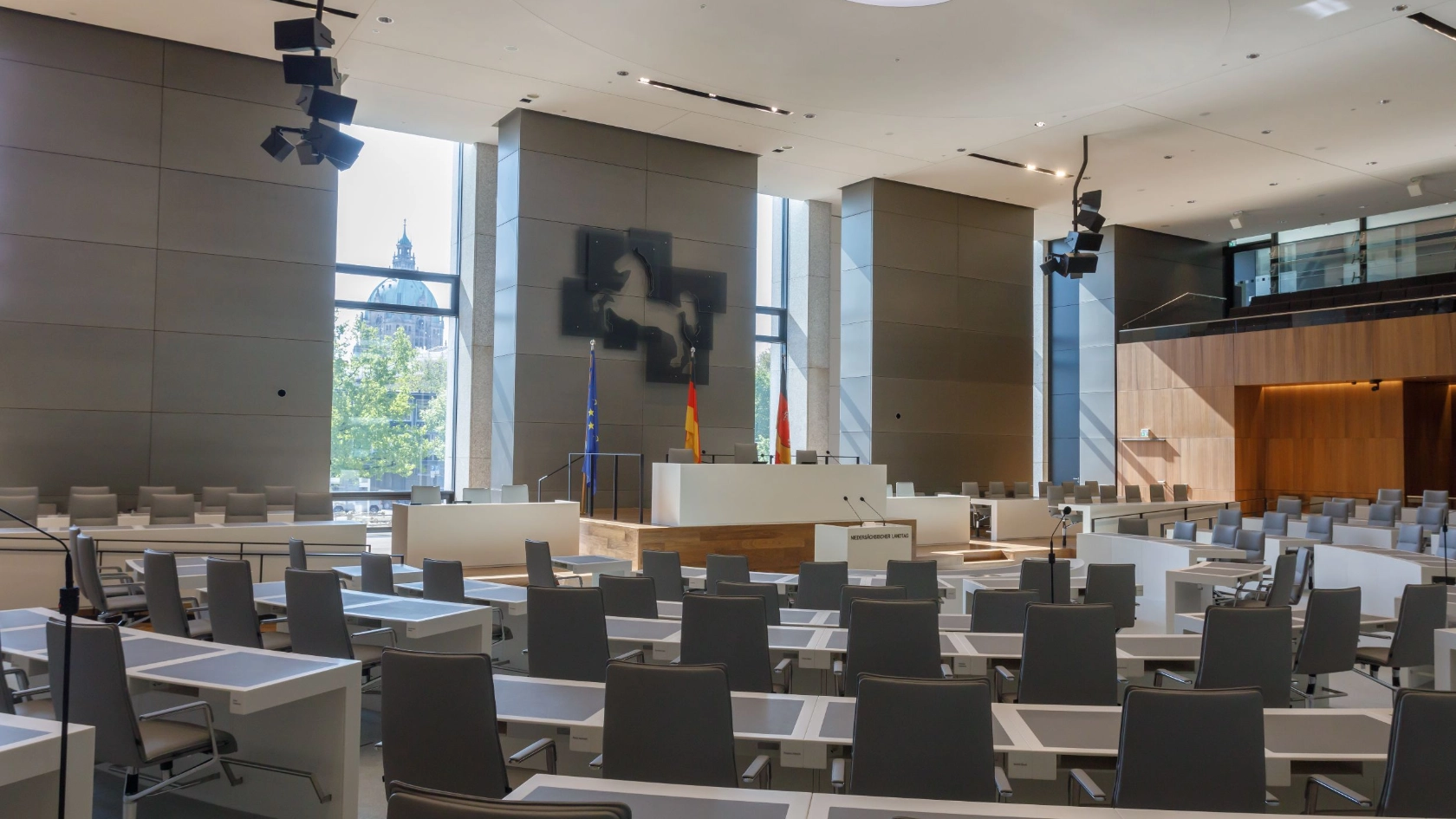 Niedersaechsischer Landtag in Hannover: Plenarsaal.