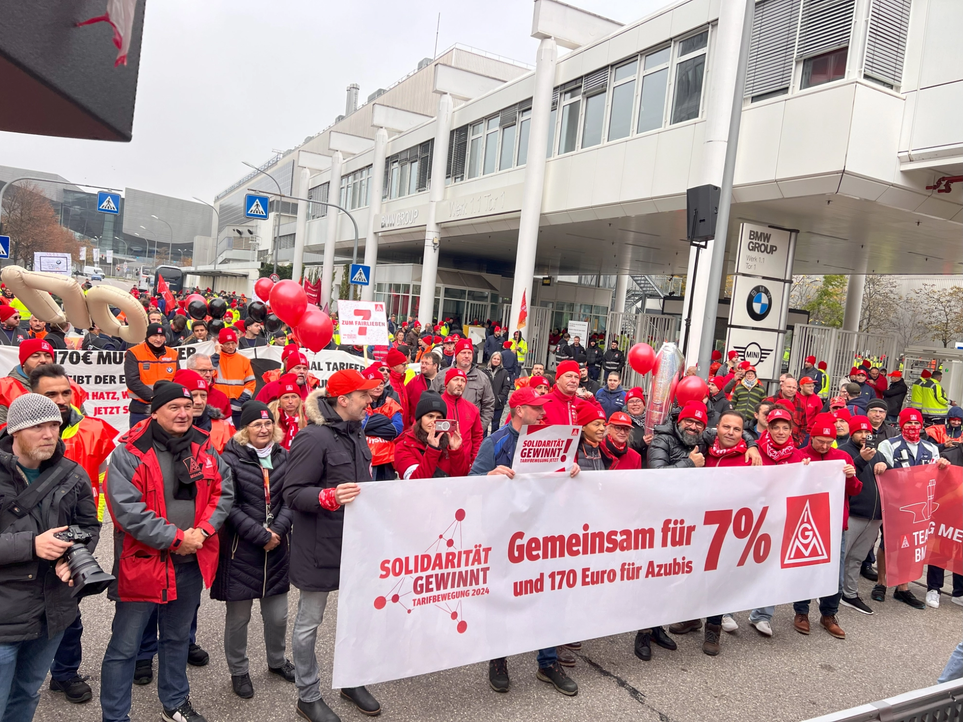 Warnstreik BMW München