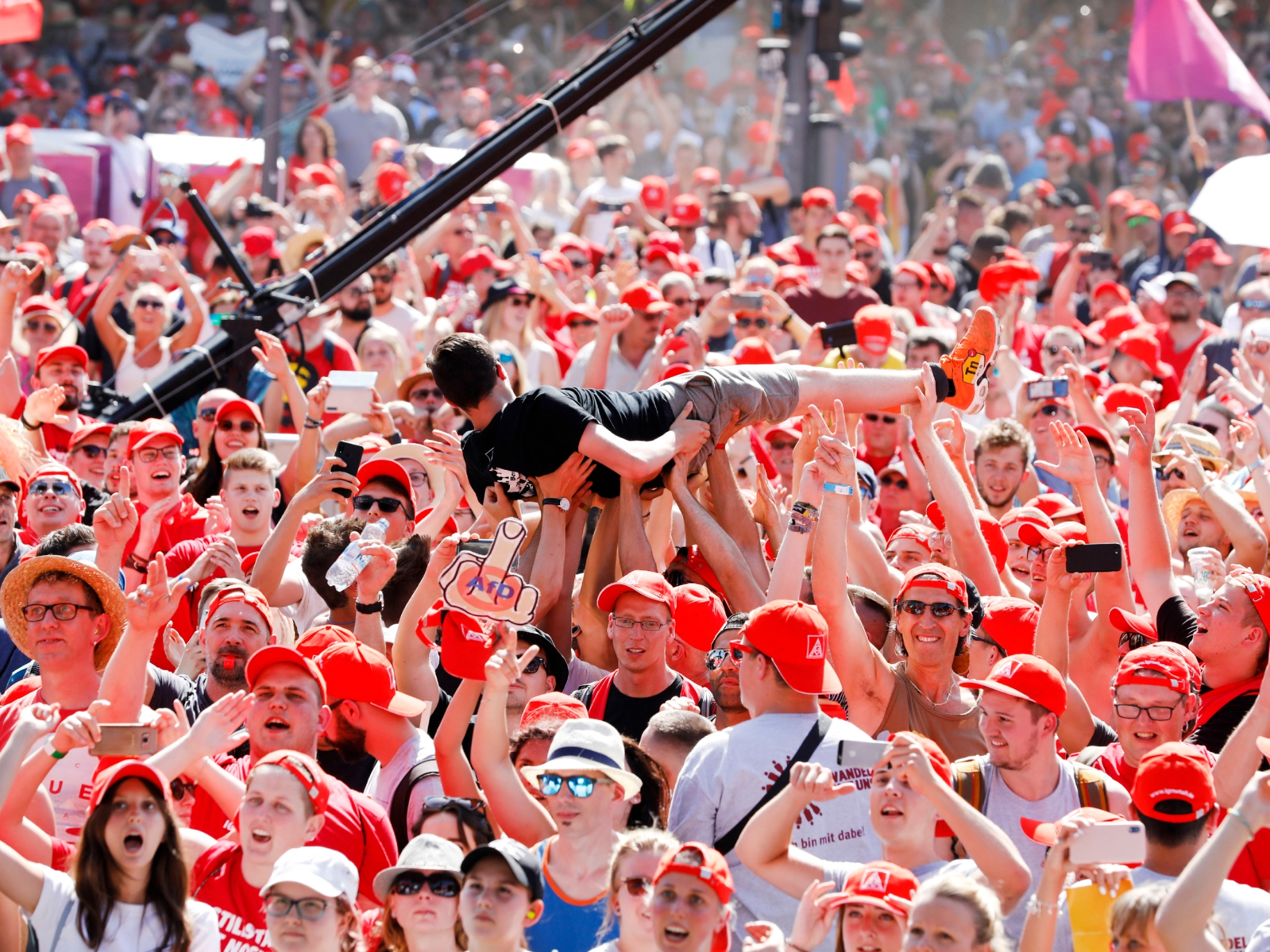 Die Kundgebung Fairwandel am 2. Juli 2019 in Berlin