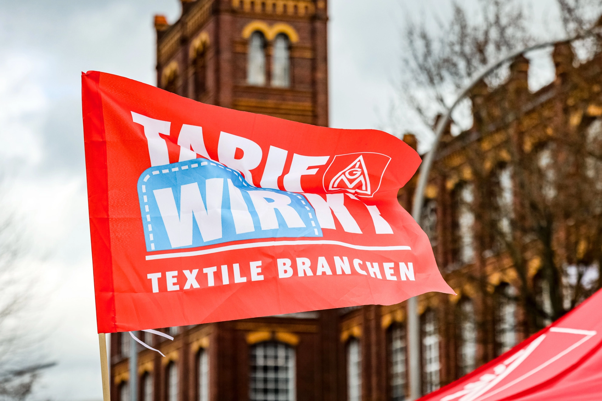 Tarifrunde Textil am 13.03.2023 in Gescher/NRW