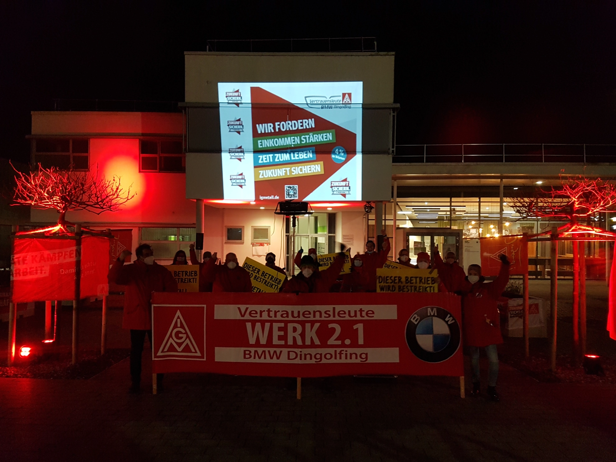 Warnstreik BMW-Werk 
