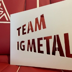 Team IG Metall Schablone 