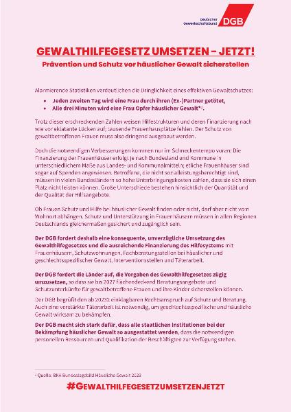 2025-11-25_DGB-Forderungen_Gewalthilfegesetz umsetzen - JETZT!