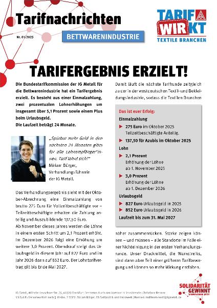 2025_Tarifnachrichten_Bettwaren